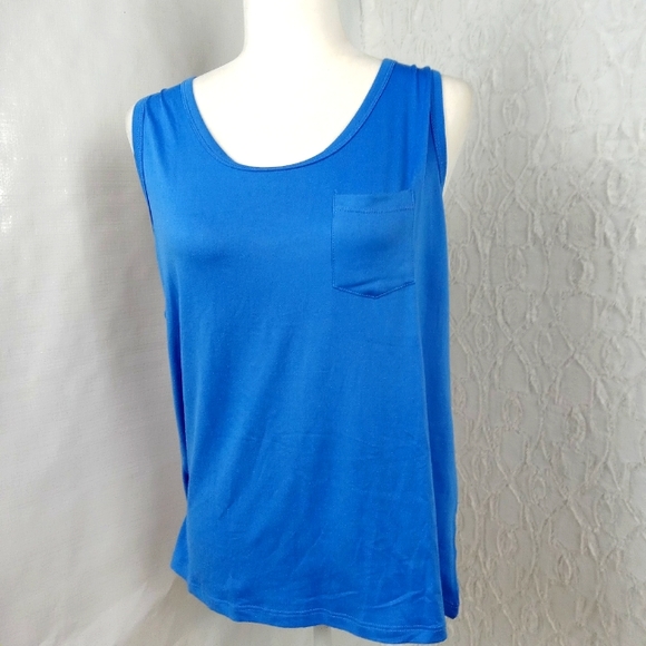 Inc + Ivy Women's Blue Tank Top Size XL NWT - Picture 1 of 4
